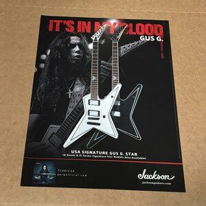 Gus G of Firewind - Jackson Guitars - G. Star - 2018 Print Advertisement